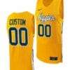 Custom North Carolina AT Aggies Jersey Name and Number College Basketball Gold