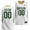 Custom Baylor Bears Jersey Name and Number College Basketball Home White