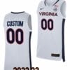 Custom Virginia Cavaliers Jersey Name and Number College Basketball Replica White