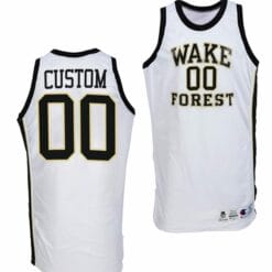 Custom Wake Forest Demon Deacons Jersey Name and Number College Basketball Throwback White