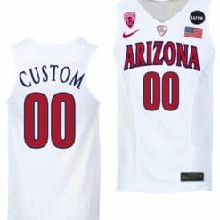 Custom Arizona Wildcats Jersey Name and Number College Basketball Replica White