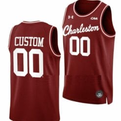 Custom Charleston Cougars Jersey Name and Number College Basketball Throwback Maroon