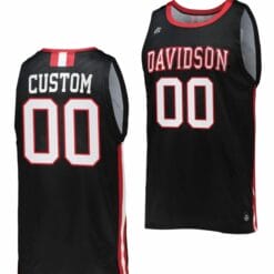 Custom Davidson Wildcats Jersey Name and Number College Basketball Black