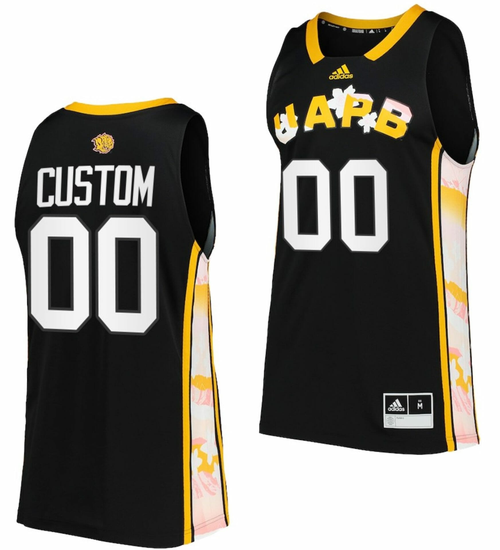 Custom Arkansas Pine Bluff Golden Lions Jersey Name and Number College Basketball Black