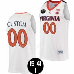 Custom Virginia Cavaliers Jersey Name and Number College Basketball UVA Strong White