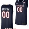 Custom Virginia Cavaliers Jersey Name and Number College Basketball Replica Navy