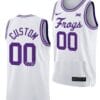 Custom TCU Horned Frogs Jersey Name And Number College Basketball Classic White