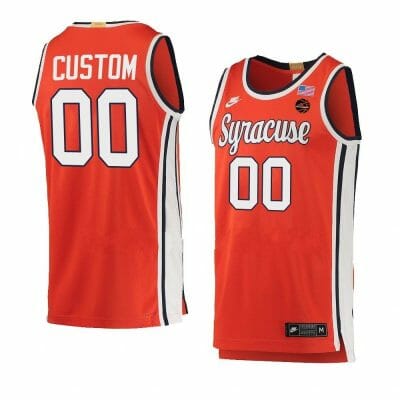 Custom Syracuse Orange Basketball Jersey College Name and Number Red