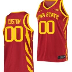 Custom Iowa State Jersey Name and Number College Basketball BIG Cardinal