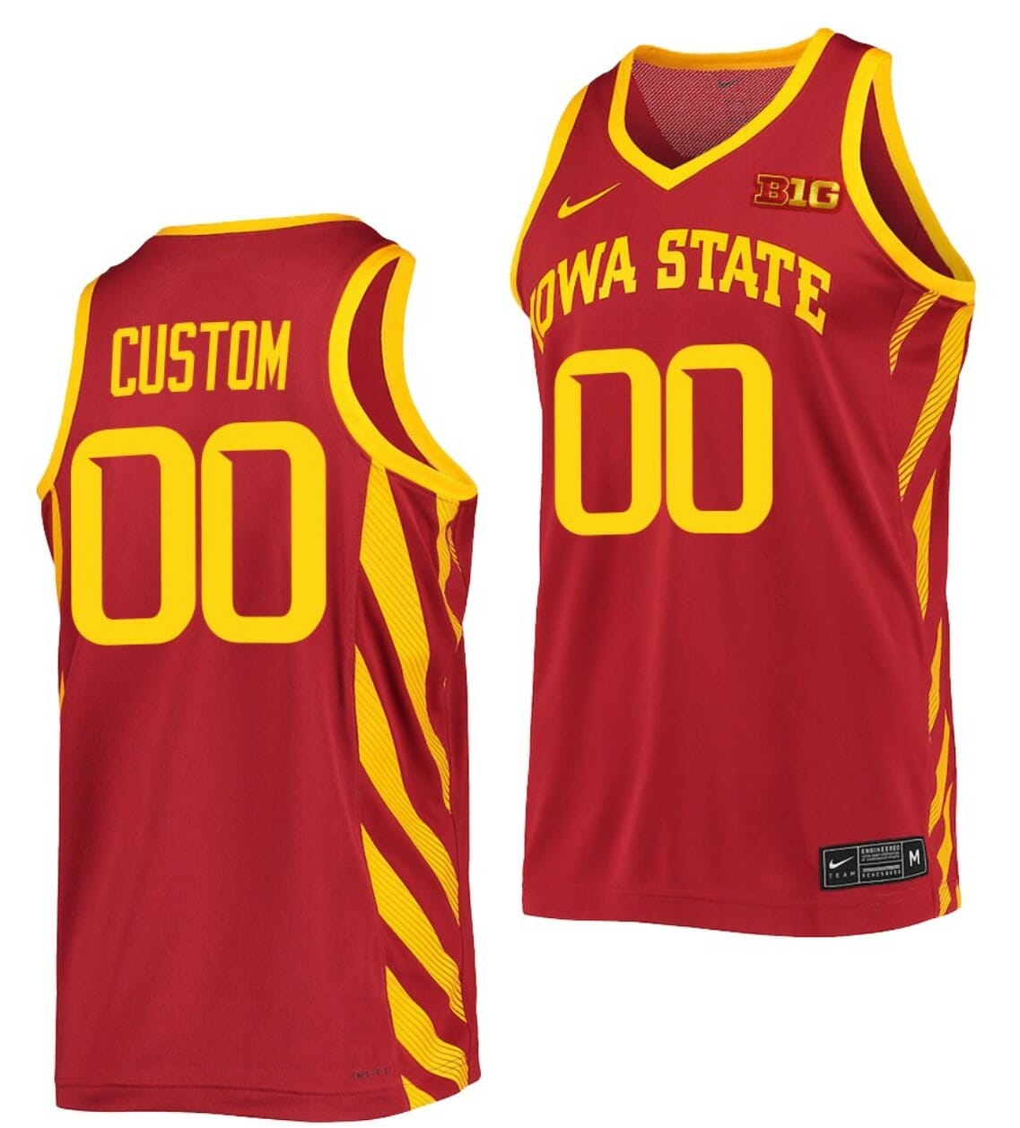 Custom Iowa State Jersey Name and Number College Basketball BIG Cardinal