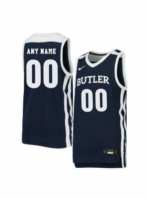 Custom Butler Bulldogs Jersey College Basketball Name and Number Elite Navy
