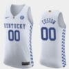 Custom Kentucky Wildcats Jersey Name and Number College Basketball White