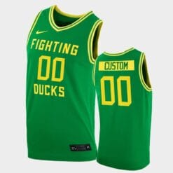 Custom Oregon Duck Jersey Name and Number College Basketball Green