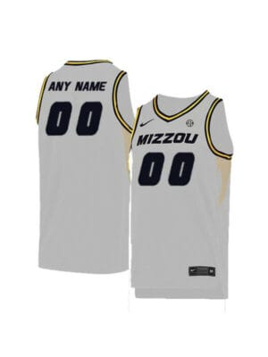 Custom Missouri Tigers Jersey College Basketball Name and Number Elite White