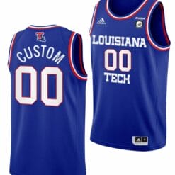 Custom Louisiana Tech Jersey Name and Number College Basketball Blue