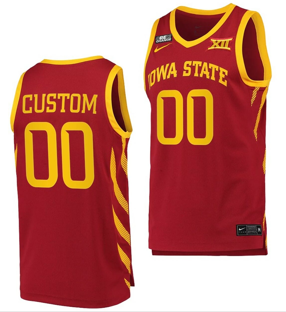 Custom Iowa State Jersey Name and Number College Basketball Cardinal