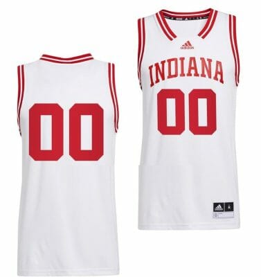 Custom Indiana Hoosiers Jersey Name and Number College Basketball Swingman White