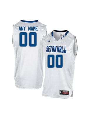 Custom Seton Hall Pirates Jersey College Basketball Name and Number White