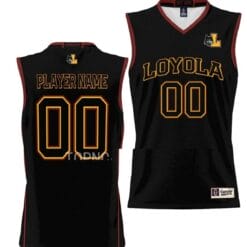 Custom Loyola Ramblers Jersey Name and Number College Basketball NIL Pick-A-Player Black