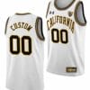 Custom Cal Bears Jersey Name and Number College Basketball White Throwback