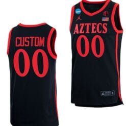 Custom San Diego State Aztecs Basketball Jersey 2023 NCAA March Madness Black