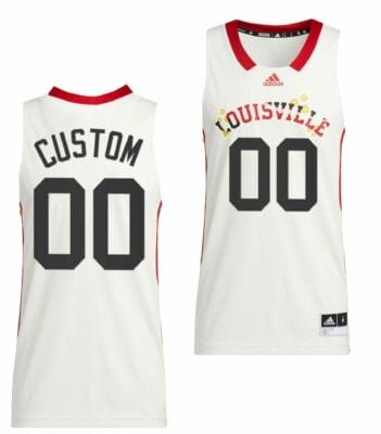 Custom Louisville Cardinals Jersey Name and Number College Basketball Honoring White
