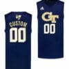 Custom Georgia Tech Jersey Name and Number College Basketball Navy Swingman