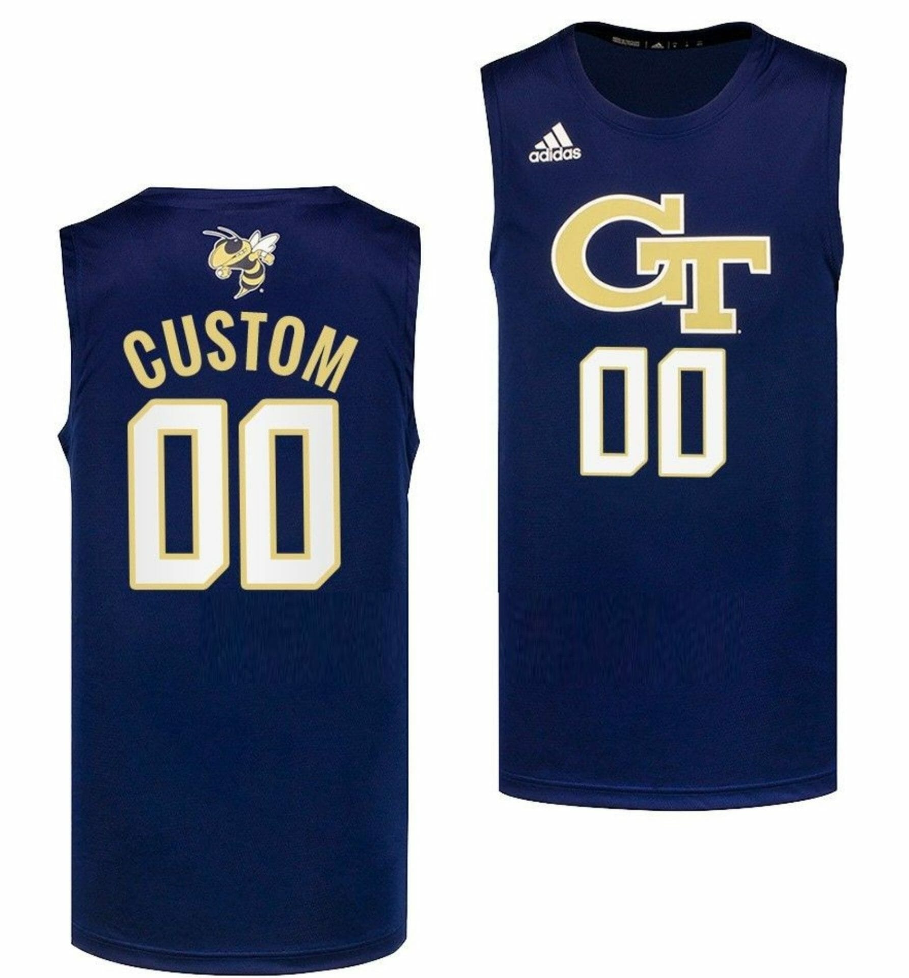 Custom Georgia Tech Jersey Name and Number College Basketball Navy Swingman