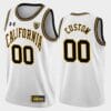 Custom Cal Bears Jersey Name and Number College Basketball Throwback White
