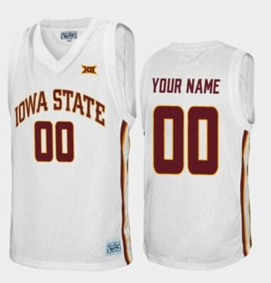 Custom Iowa State Jersey Name and Number College Basketball White Alumni