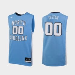 Custom North Carolina Tar Heels Jersey Name and Number College Basketball Blue