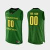 Custom Oregon Duck Jersey Name and Number College Basketball Apple Dark Green
