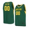Custom Baylor Bear Jersey Basketball College Name and Number Green No Patch