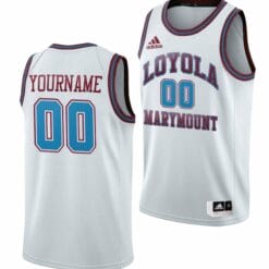 Custom Loyola Marymount Jersey Name and Number College Basketball White