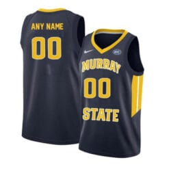 Custom Murray State Racers Jersey College Basketball Name and Number Elite Navy