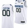 Custom West Virginia Jersey Name and Number Mountaineers College Basketball White Home