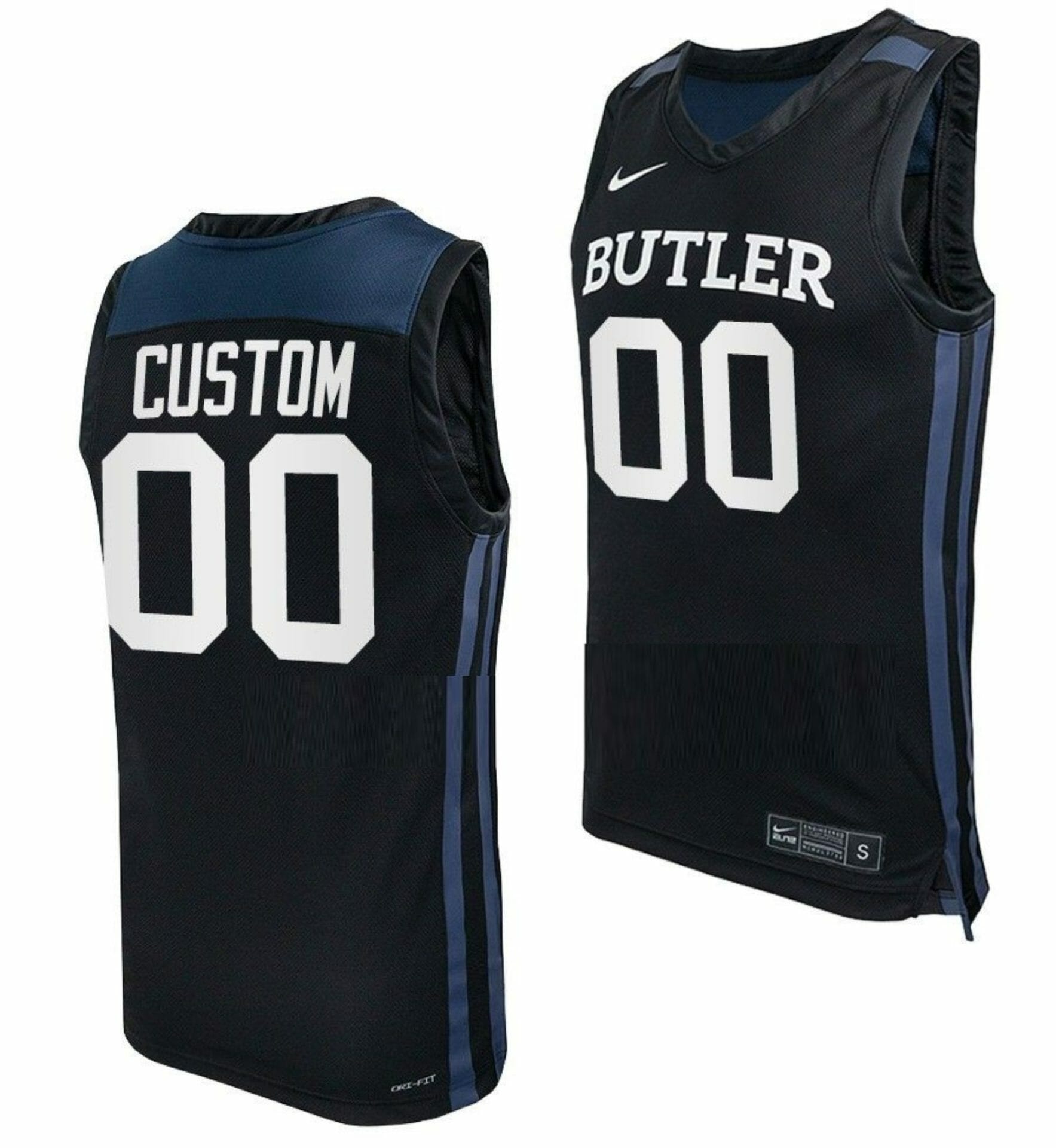 Custom Butler Bulldogs Jersey Name and Number College Basketball Black