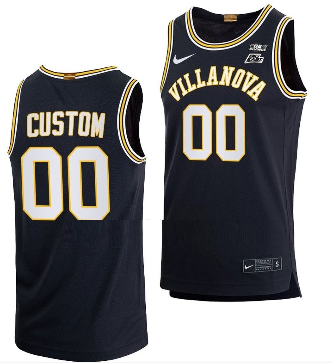 Custom Villanova Wildcat Jersey Name and Number College Basketball Navy 70s Retro