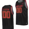 Custom Maryland Terrapins Jersey Name and Number NCAA College Basketball Black