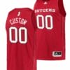 Custom Rutgers Scarlet Knights Jersey Name and Number College Basketball Scarlet