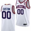 Custom Arizona Wildcats Jersey Name and Number College Basketball Limited White