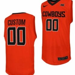 Custom Oklahoma State Jersey Name and Number College Basketball Orange