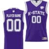 Custom Kansas State Jersey Name and Number Basketball NIL Pick-A-Player Purple