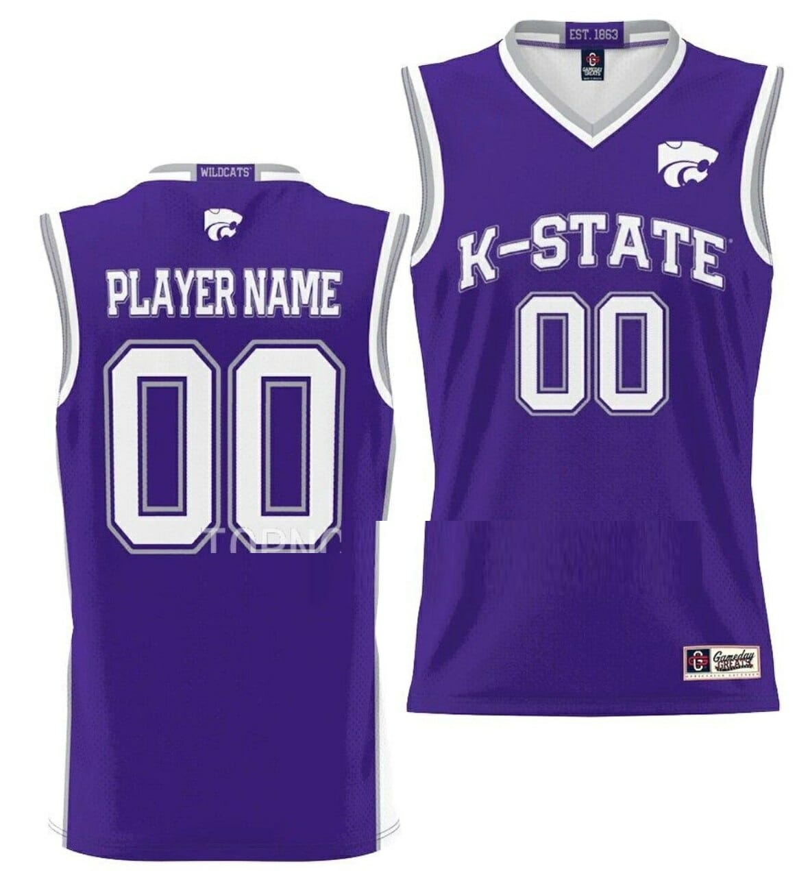 Custom Kansas State Jersey Name and Number Basketball NIL Pick-A-Player Purple