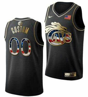 Custom Virginia Cavaliers Jersey Name and Number College Basketball Stars and Stripes Golden Limited Edition Black