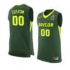 Custom Baylor Bear Jersey Basketball College Name and Number Green