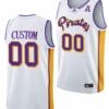 Custom ECU Pirates Jersey Name and Number College Basketball White