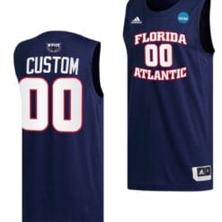 Custom FAU Owls Jersey Name and Number Basketball 2023 NCAA March Madness Navy