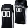 Custom Iowa State Jersey Name and Number College Basketball Black