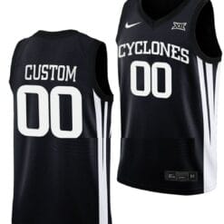 Custom Iowa State Jersey Name and Number College Basketball Black